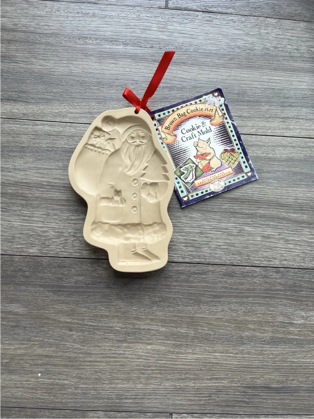 Set of 5 brown bag cookies vintage molds
